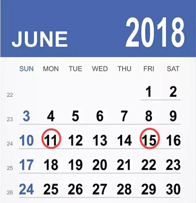 6月申报期